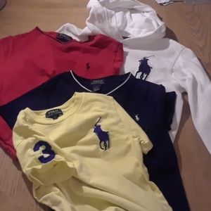 1 Polo hoodie/3 polo tees